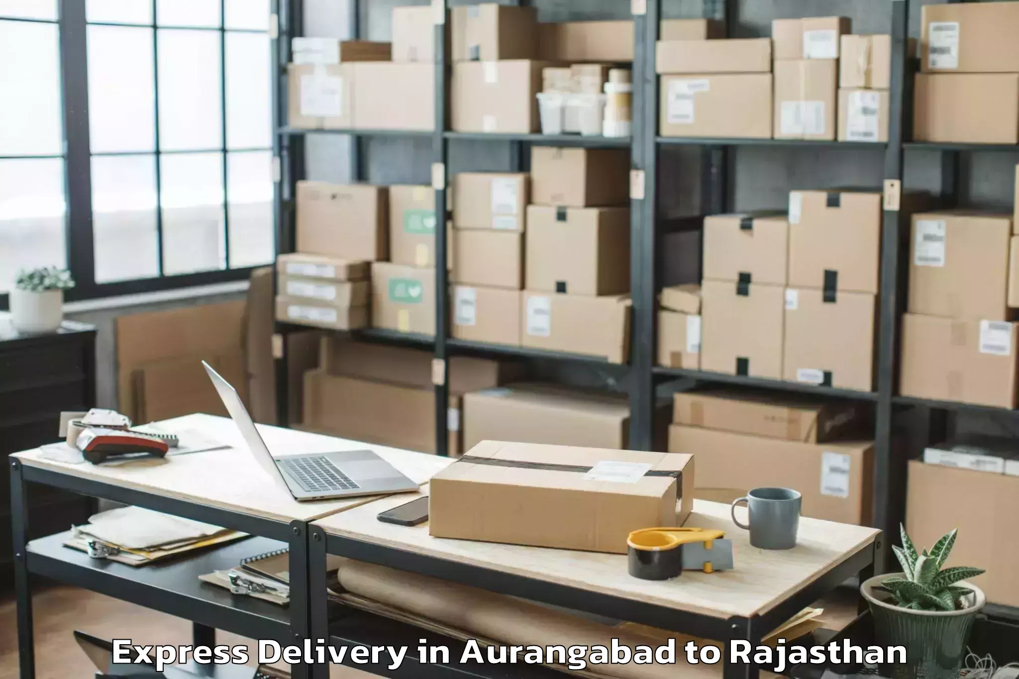 Quality Aurangabad to Reengus Express Delivery